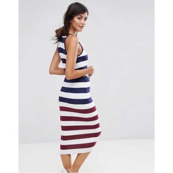 NWT Ted Baker Yuni Rowing Stripe Belted
Bodycon Dress Blue Red White Sz 0/2 $195 - Picture 2 of 6